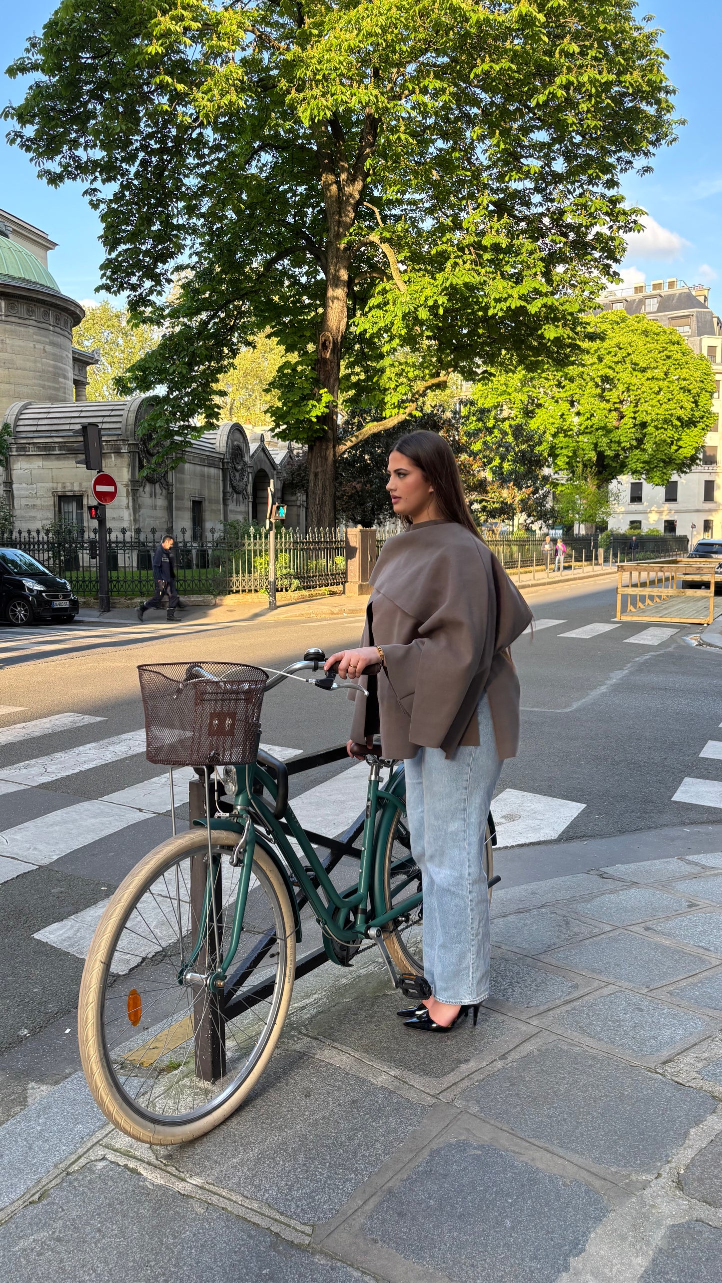 Veste cape - Taupe